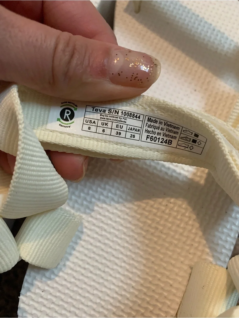 Teva White Platform Universal Sandals